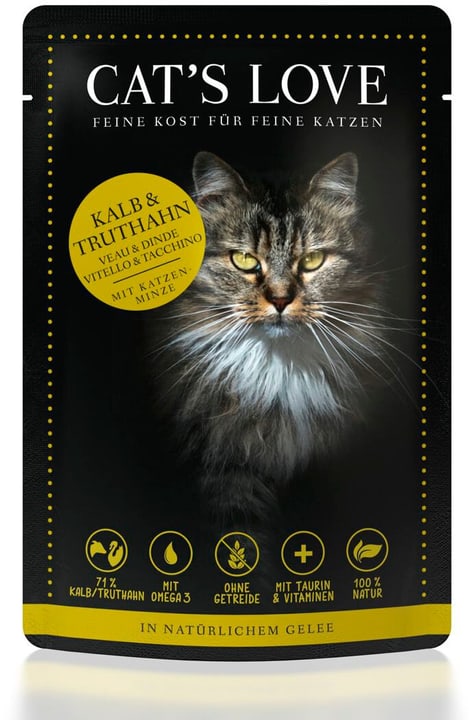 Image of Cats Love Kalb & Truthahn Nassfutter
