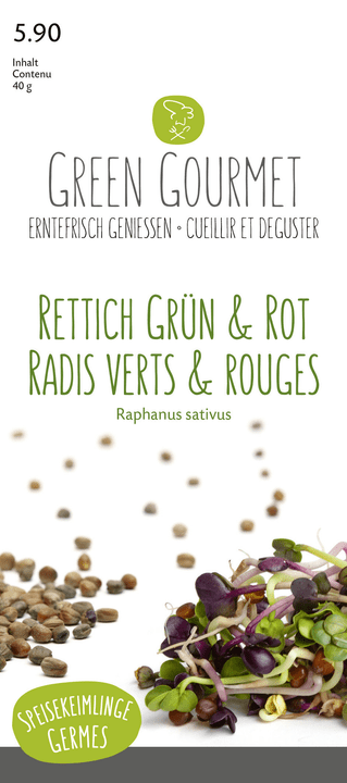 Image of Keimlinge Rettich Grün & Rot, Mix 40g Sprossen bei Do it + Garden von Migros