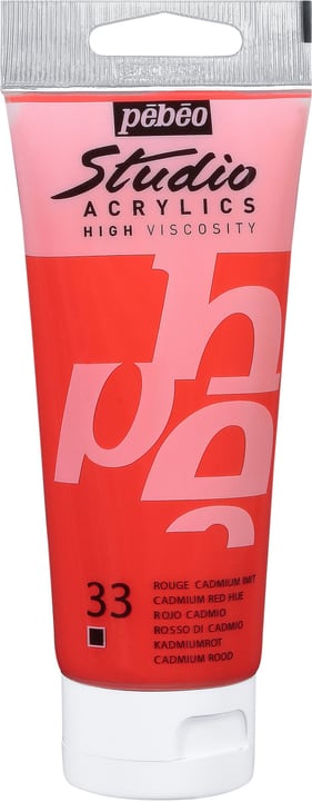 Pebeo Pébéo Studio Acrylic Pébéo Studio Acrylic Pebeo 663509831033 Colore Rosso Cadmi N. figura 1