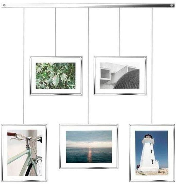 Umbra Cornice per foto Exhibit 5 foto, argento