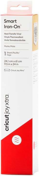 Image of Cricut Joy Xtra Aufbügelfolie Smart 24.1 x 61 cm, Rot Schneideplotter Materialien