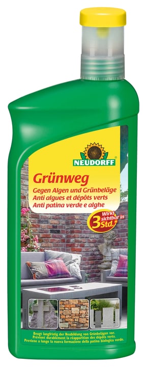 Image of Neudorff Grünweg gegen Algen und Grünbeläge, 1 L Unkraut