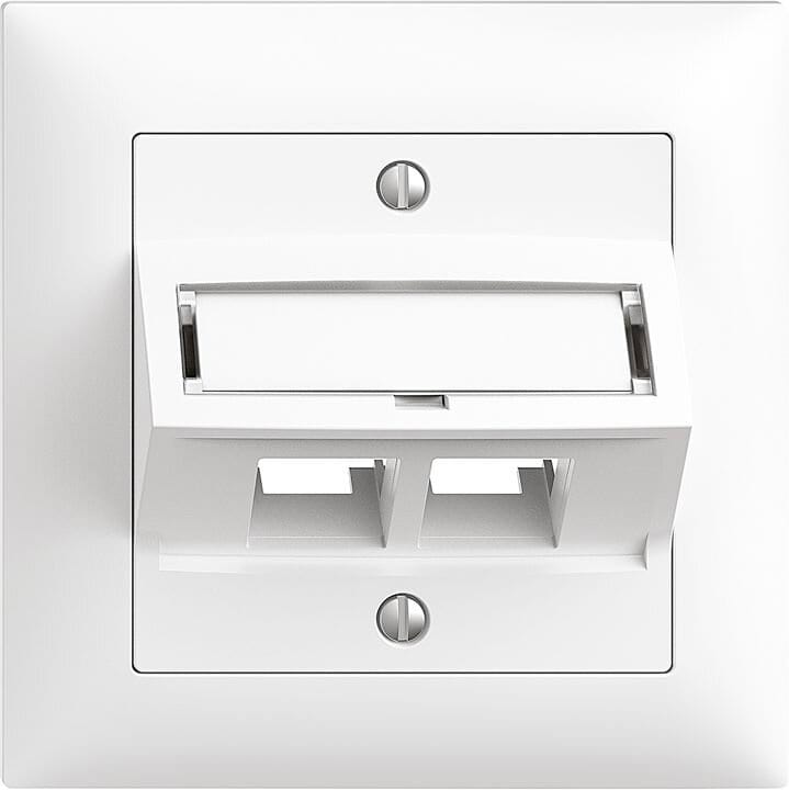 Image of Feller Ediziodue Easynet Abdeckplatte 2xrj45