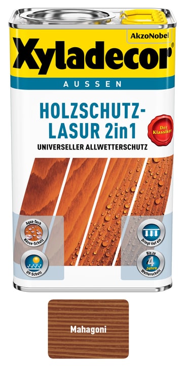 Image of XYLADECOR Holzschutzlasur Mahagoni 750 ml bei Do it + Garden von Migros