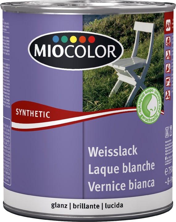 Image of Miocolor Synthetic Weisslack glanz weiss 750 ml bei Do it + Garden von Migros