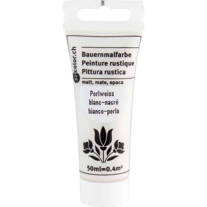 Image of 321color Bauernmalfarbe perlmuttweiss 50ml bei Do it + Garden von Migros