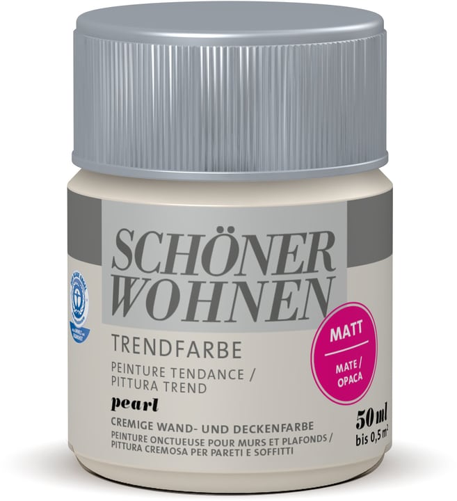 Schöner Wohnen Testeur de couleur tendance Testeur de couleur tendance Schöner Wohnen 660908600000 Couleur Pearl Contenu 50.0 ml Photo no. 1