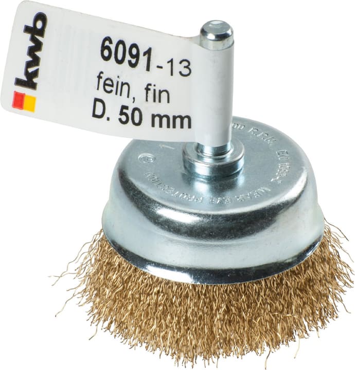 Image of kwb Topfbürste, Messingdraht, gewellt, ø 50 mm Topfbürste
