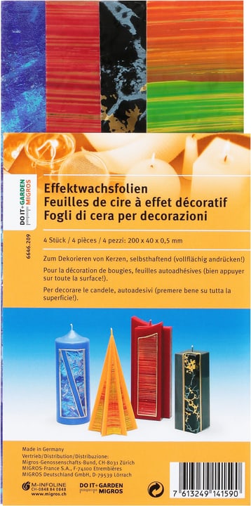 Exagon Feuilles De Cire A Effets Feuilles De Cire A Effets Exagon 664620900000 Photo no. 1