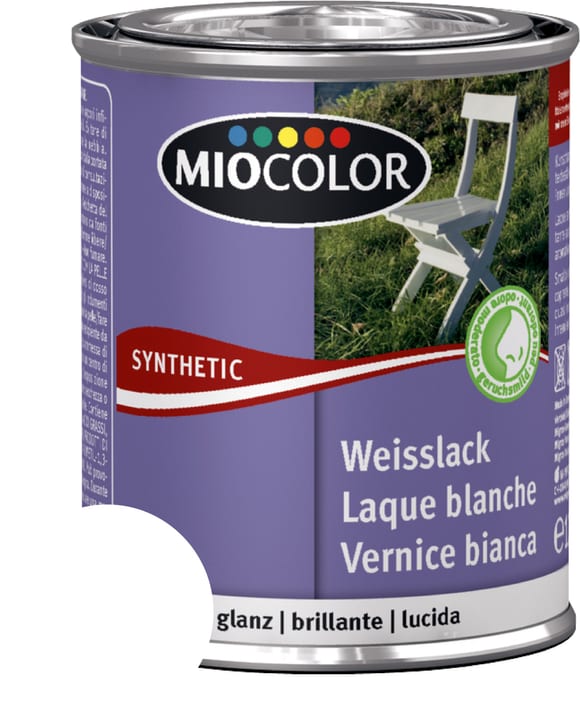 Image of Miocolor Synthetic Weisslack glanz weiss 125 ml bei Do it + Garden von Migros