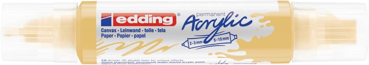 Image of edding Acrylmarker 5400, double liner, pastellgelb