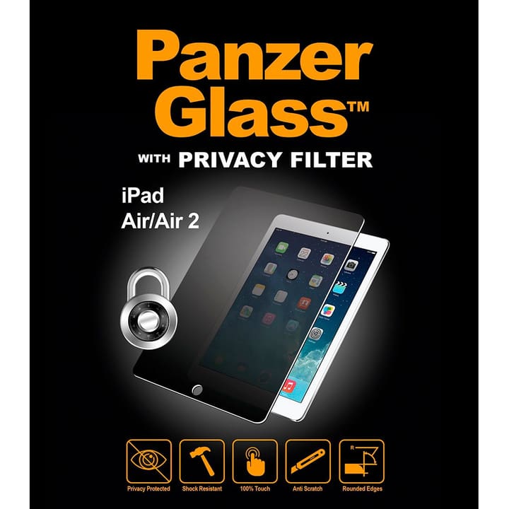 Panzerglass P1061 IPad Air/Air 2 / Pro / iPad 2017 Privacy Filter Protections d'écran Protection d'écran P1061 IPad Air/Air 2 / Pro / iPad 2017 Privacy Filter Protections d'écran Protection d'écran Panzerglass 798203100000 Photo no. 1