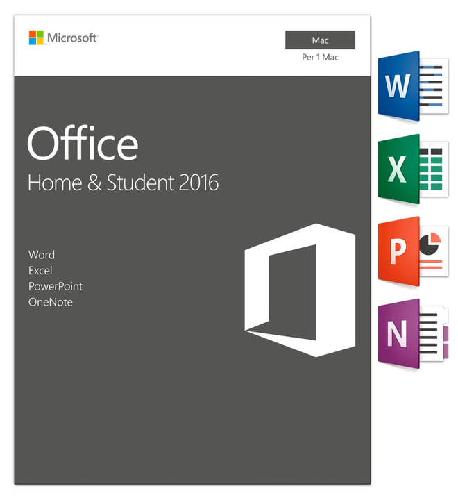 Microsoft Office Home & Student 2016 Mac (I) Physisch (Box) Office Home & Student 2016 Mac (I) Physisch (Box) Microsoft 785300121057 Bild Nr. 1
