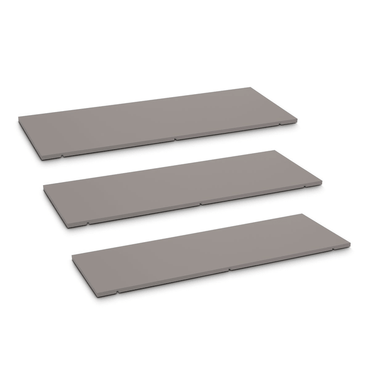 Edition Interio SEVEN Ripiano set da 3 90cm SEVEN Ripiano set da 3 90cm Edition Interio 362019951102 Dimensioni L: 90.0 cm x P: 1.4 cm x A: 35.5 cm Colore Grigio N. figura 1