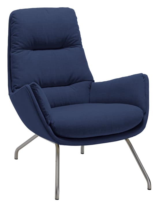 ANDRES Fauteuil ANDRES Fauteuil 402452307043 Couleur Bleu marine Dimensions L: 83.0 cm x P: 94.0 cm x H: 97.0 cm Photo no. 1
