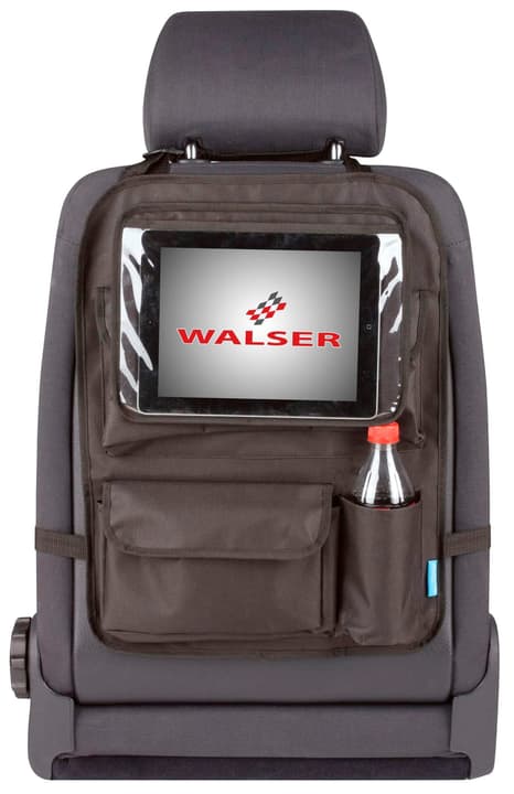 WALSER Rücksitztasche Maxi mit abnehmbarem Tablet-Halter schwarz Rückenlehnenschutz