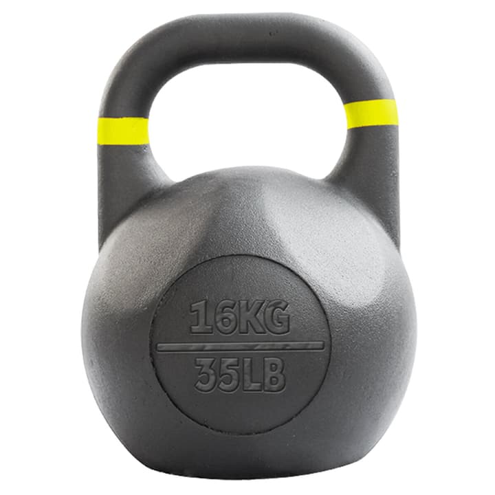 Image of GladiatorFit Competition Kettlebell aus pulverbeschichtetem Stahl : 16 KG Kettlebell