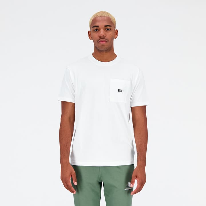 Image of New Balance Essentials Reimagined Pocket T-Shirt T-Shirt weiss
