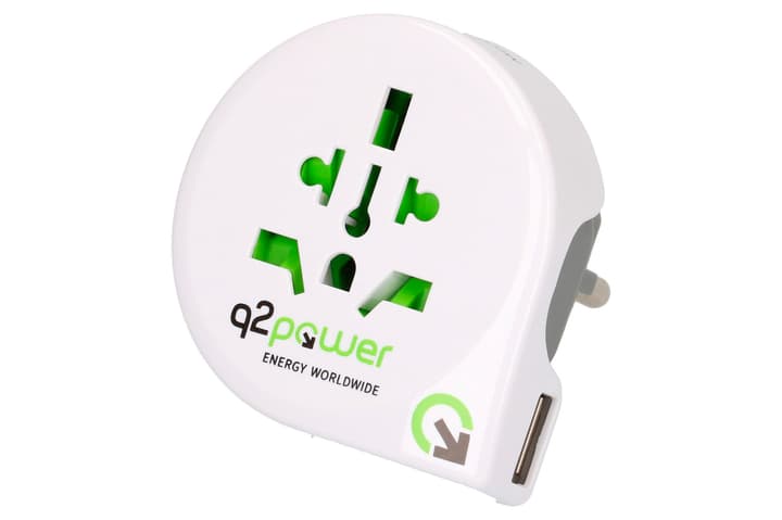 Image of q2power Welt nach Europa (Schuko) mit USB Reiseadapter bei Do it + Garden von Migros
