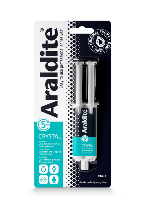 Image of Araldit Zweikomponenten Klebstoff Cristal Spritze 2-Komponentenkleber
