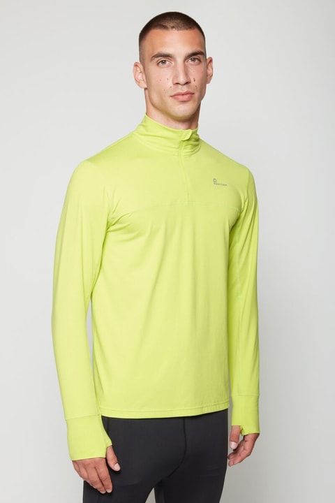 Image of Perform Pullover 1/2-zip Laufpullover limegrün bei Migros SportXX