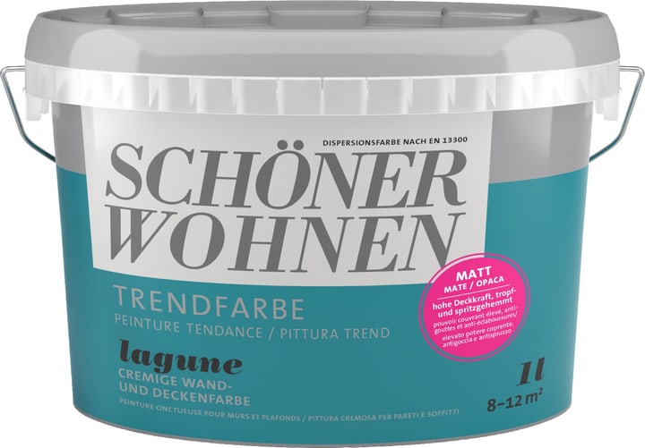 Image of Schöner Wohnen Trendfarbe Matt Lagune 1 l Wandfarbe