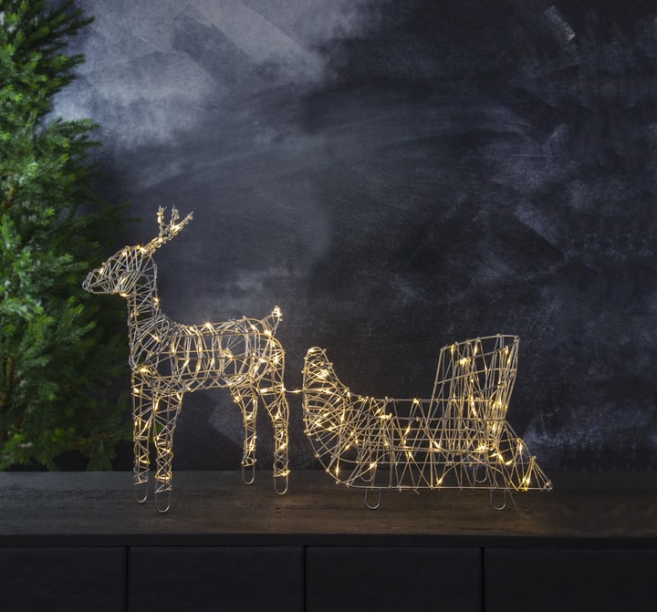 Star Trading LED Rentier mit Schlitten LED Rentier mit Schlitten Star Trading 61319460000018 Bild Nr. 1