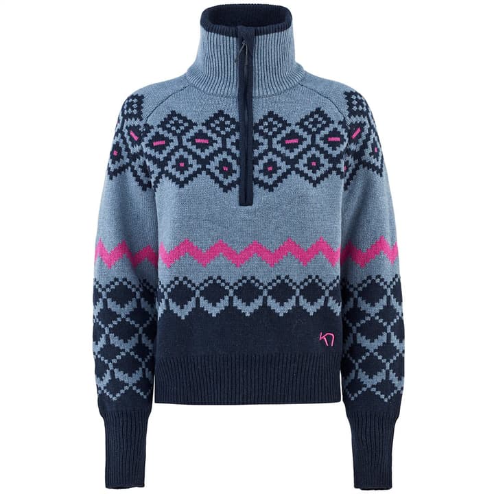 Image of Kari Traa Agnes Knit Pullover denim