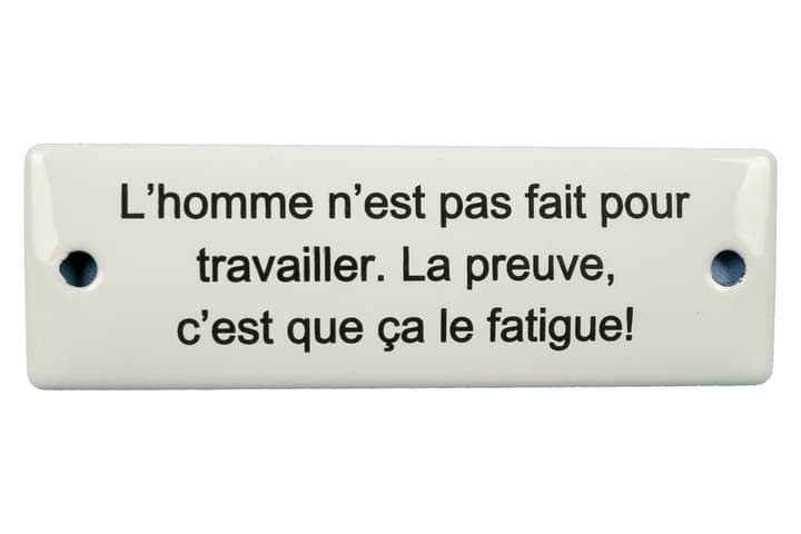Image of Emailschild L'homme n'est pas fait pour bei Do it + Garden von Migros