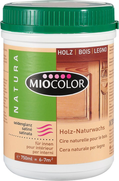 Miocolor Cire naturelle pour le bois Marron 750 ml Cire naturelle pour le bois Marron 750 ml Miocolor 661282600000 Couleur Marron Contenu 750.0 ml Photo no. 1