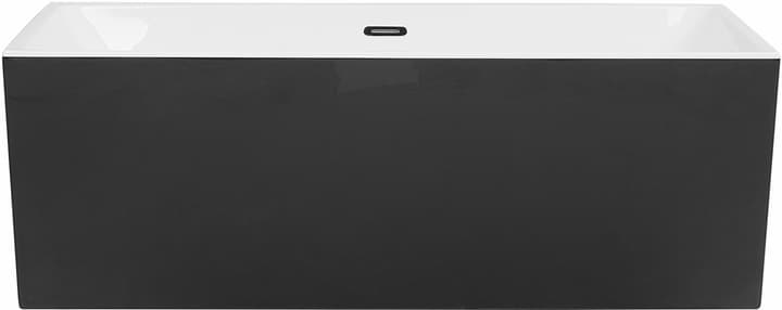 Image of Beliani Badewanne freistehend schwarz rechteckig 170 x 81 cm RIOS Freistehende