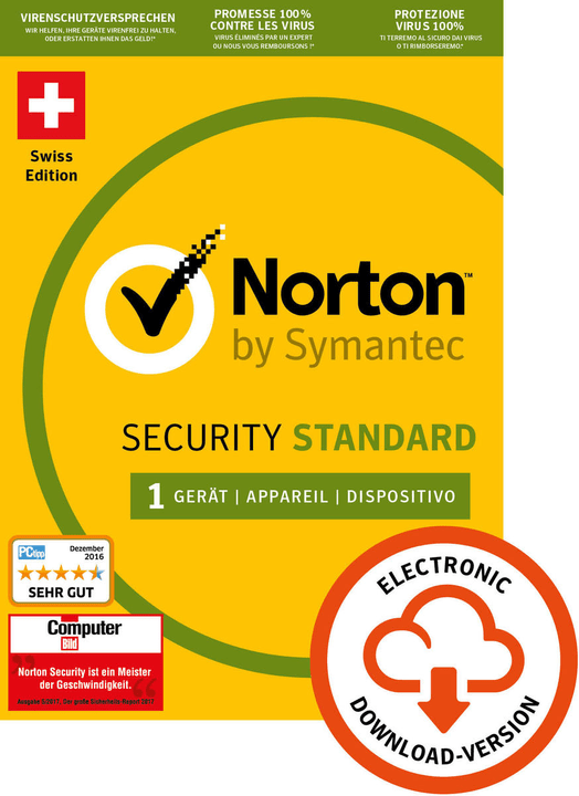 Norton Norton Security Standard 3.0 1 User 1 Year PC/Mac/Android/iOS Digital (ESD) Norton Security Standard 3.0 1 User 1 Year PC/Mac/Android/iOS Digital (ESD) Norton 785300133667 Bild Nr. 1