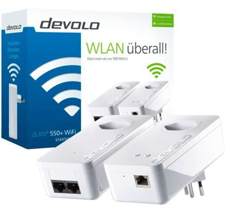 devolo dLAN 550+ WiFi Starter Kit Starter Kit dLAN 550+ WiFi Starter Kit Starter Kit devolo 79822860000017 Bild Nr. 1