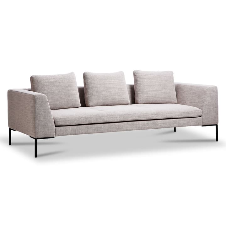 BRANDON Canapé à 3 places, pied noir BRANDON Canapé à 3 places, pied noir 360059734901 Couleur Beige Dimensions L: 236.0 cm x P: 105.0 cm x H: 86.0 cm Photo no. 1