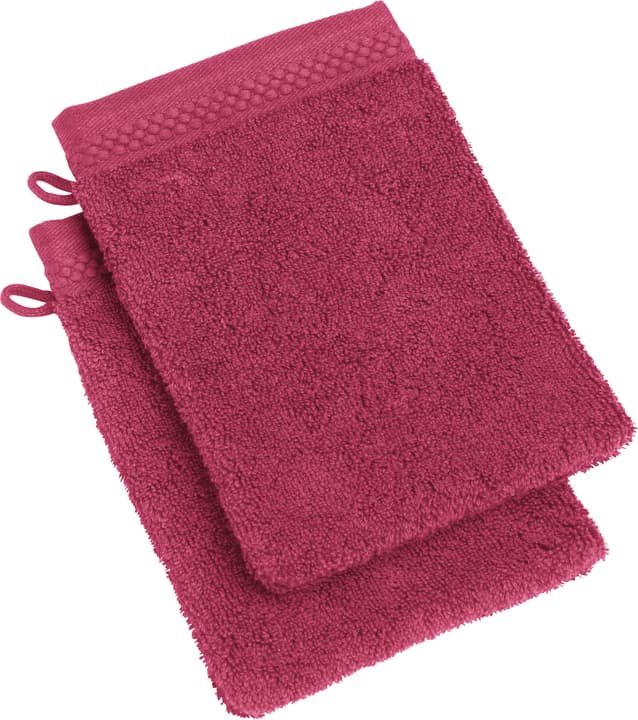 NEVA Waschhandschuh 2-teilig NEVA Waschhandschuh 2-teilig 450849720033 Farbe Bordeaux Grösse B: 15.0 cm x H: 21.0 cm Bild Nr. 1