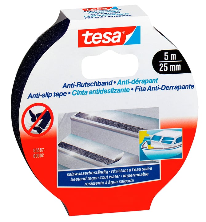 Image of Tesa Anti-Rutschband 5m:25mm schwarz Klebebänder bei Do it + Garden von Migros