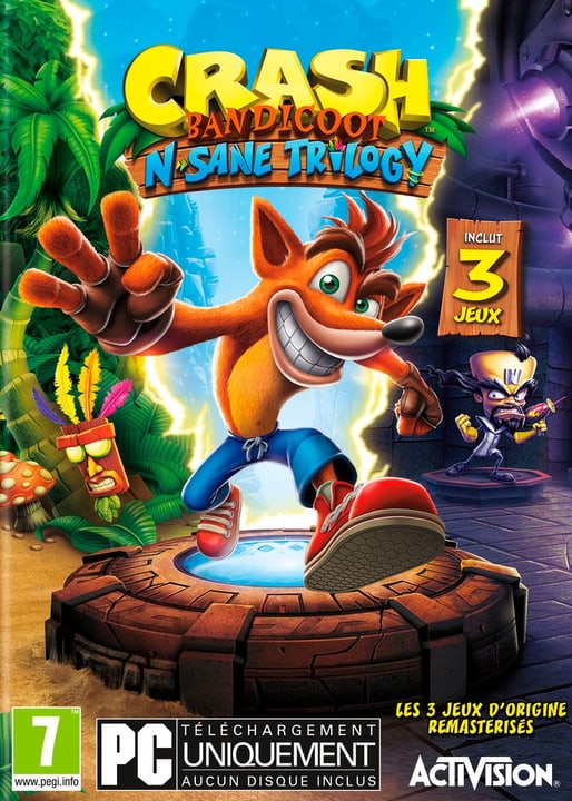 PC - Crash Bandicoot N. Sane Trilogy (I) Box PC - Crash Bandicoot N. Sane Trilogy (I) Box 785300134771 Langue Français Plate-forme PC Photo no. 1