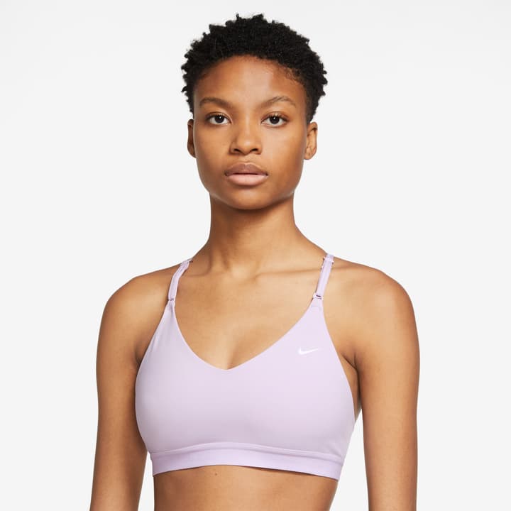 Image of Nike W DF Indy Light Bra Non Padded Sport-Bustier lila bei Migros SportXX