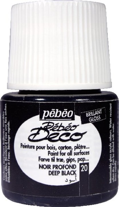 Pebeo Pébéo Deco noir profond brillant Pébéo Deco noir profond brillant Pebeo 663513002000 Photo no. 1