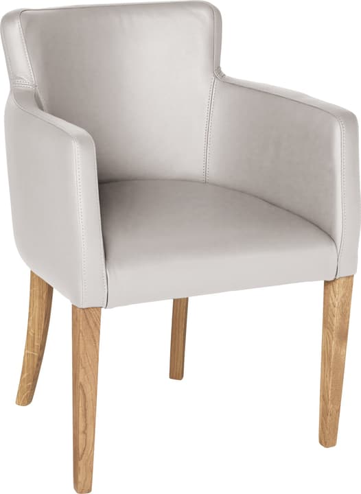 MORISANO Chaise MORISANO Chaise 402358300081 Dimensions L: 56.0 cm x P: 46.0 cm x H: 79.0 cm Couleur Gris clair Photo no. 1