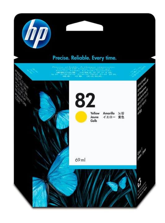 HP 82 Yellow Cartouche d'encre 82 Yellow Cartouche d'encre HP 796018500000 Photo no. 1