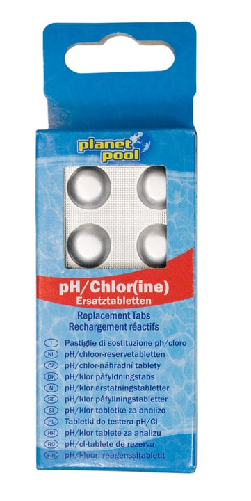 Planet Pool pH-Chlor Ersatztabletten Manuelle Wasseranalyse