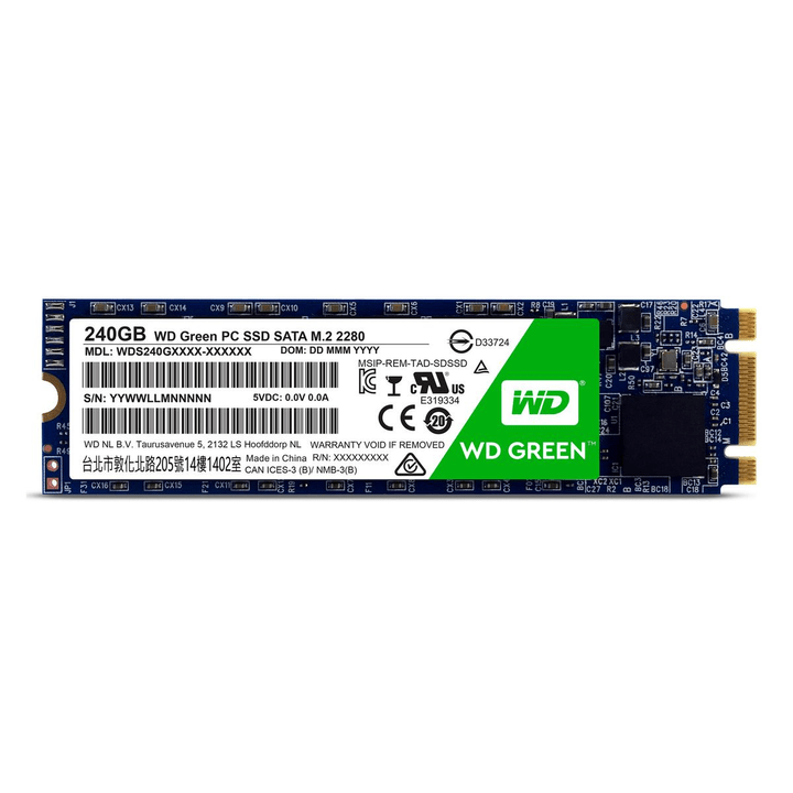 Western Digital WD Green PC SSD intern 240GB M.2 2280 WD Green PC SSD intern 240GB M.2 2280 Western Digital 785300126659 Bild Nr. 1