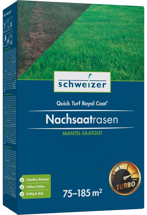 Image of Eric Schweizer Nachsaatrasen - Quick Turf Royal, 75 m² 1850 Rasensamen