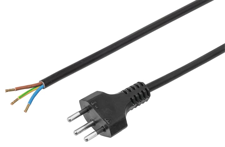 Image of Steffen Anschlusskabel Td 3x1mm2 3m T12 schwarz Netzkabel