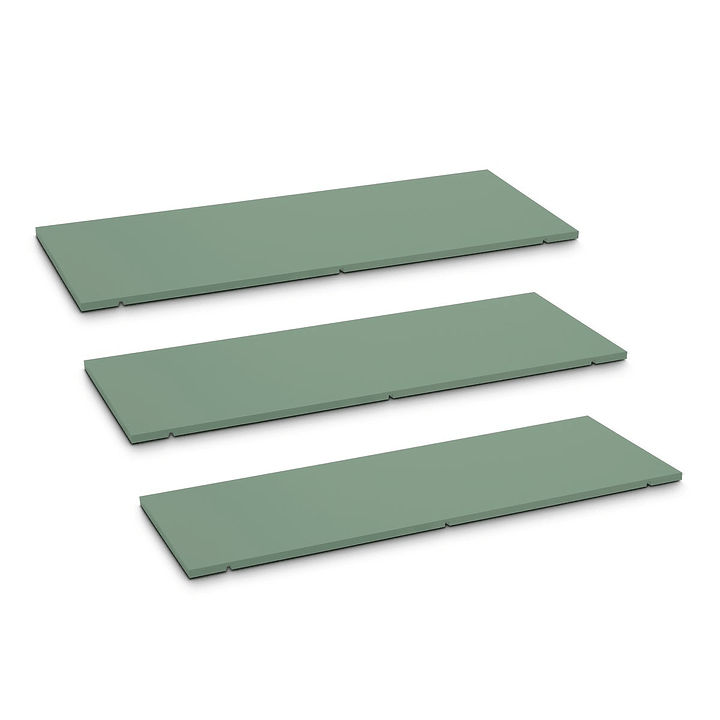 Edition Interio SEVEN Ripiano set da 3 90cm SEVEN Ripiano set da 3 90cm Edition Interio 362019951105 Dimensioni L: 90.0 cm x P: 1.4 cm x A: 35.5 cm Colore Verde N. figura 1