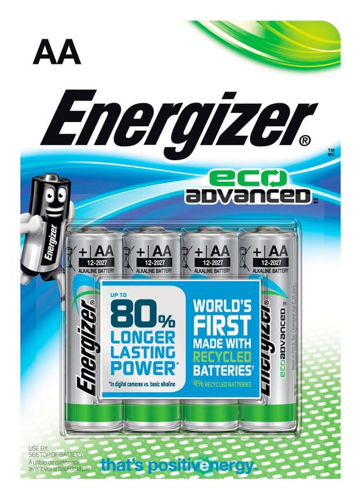 Energizer Eco advanced AA (4Stk.) Batterie Eco advanced AA (4Stk.) Batterie Energizer 704756100000 Bild Nr. 1