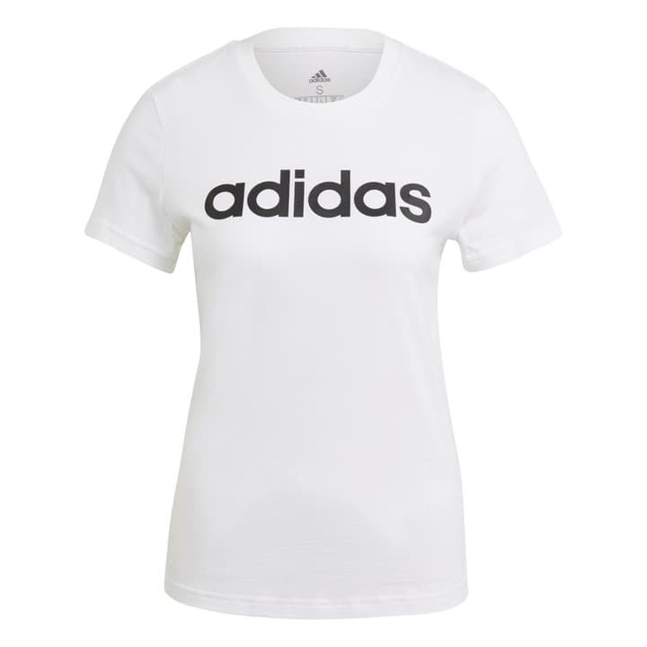 Image of Adidas Essentials Slim Logo T-Shirt Shirt weiss