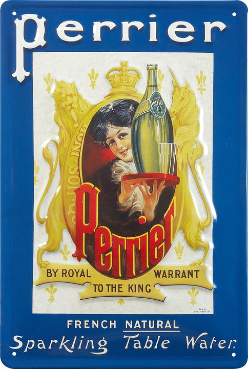 Image of Werbe-Blechschild Perrier