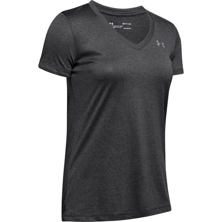 Image of Under Armour W Tech SSV - Solid Fitnessshirt dunkelgrau